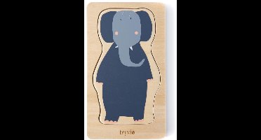 Trixie Houten 4-lagen dierenpuzzel - Eerste speelgoed baby - vanaf 1 Jaar - Educatief - Voor Jongens & Meisjes
