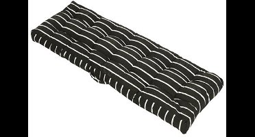 Buitengewoon de boet - Palletkussen Rug 40x120 cm Zwart en Wit