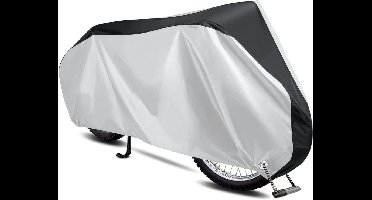 ApexArte® Motorhoes Waterdicht Buiten - Scooterhoes - Universeel - Zwart met Zilver