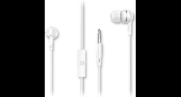 Motorola Sound Oordopjes met Draad 105 - In-Ear Oordopjes - Incl. 6 Siliconen Oordoppen - In-Line Microfoon - Kristalhelder Geluid - Wit