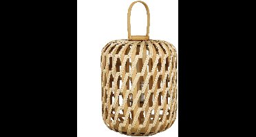 Mica Decorations Lantaarn Helios - 42x42x55 cm - Polyester - Bruin