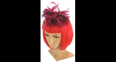 Haardeco op beugel bordeaux