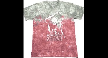 Bob Marley - Exodus Playlist Heren T-shirt - S - Grijs/Rood