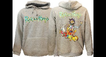 Rick & Morty Acid Rick Hoodie Trui Sweater Grijs - Officiële Merchandise - XXL