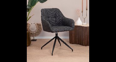 Sohome Draaibare Eetkamerstoel Maricruz - Donkergrijs