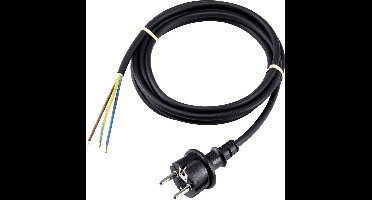 Sygonix SY-5043464 Aansluitkabel Stroom Zwart 3.00 m