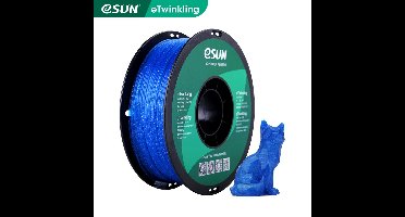 eSun - eTwinkling Filament, 1.75mm, Blue - 1kg