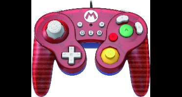 Hori Controller - Geschikt voor Nintendo Switch - Officieel Gelicenseerd - Smash Bros Gamepad Mario