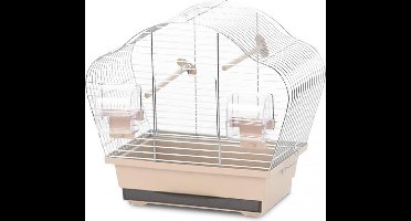 Duvo+ Vogelkooi natural beta mini Mokka/zinc 36,5x20x34cm