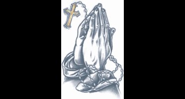Tinsley Neptatoeage Prison Tattoo Praying Hands Polyester