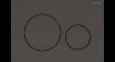 Geberit Bedieningsplaat Sigma20, 2-Toets: Zwart