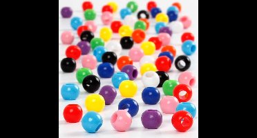 Pony kralen, d 6 mm, gatgrootte 3 mm, ca. 600 stuk, 75 gr, 125 ml/ 1 doos