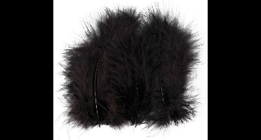 Creotime Kalkoenveren 5-12 Cm Zwart 15 Stuks