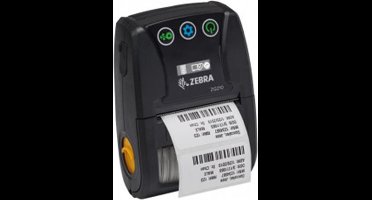 Zebra ZQ210, 8 dots/mm (203 dpi), linerless, CPCL, USB, BT (iOS), zwart