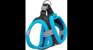 Ferplast Hondentuigje Kaori Polyester Zwart/blauw 24 Tot 28 Cm