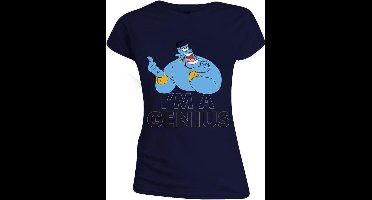 ALADDIN - I'M A GENIUS WOMEN T-SHIRT - NAVY