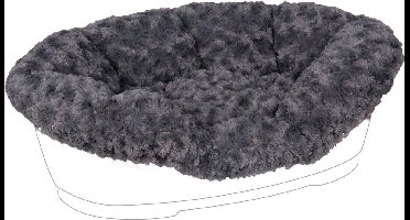 Hondenkussen Tuck Cuddly Grijs L – 81x51x24 cm – elastische pluche hoes – perfect voor Tuck hondenmand – Flamingo