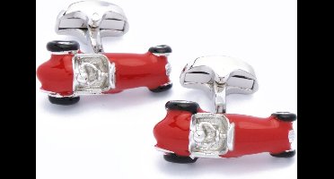 Manchetknopen - Auto Raceauto Rood