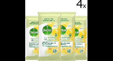 Dettol Schoonmaakdoekjes Bio afbreekbaar Citrus - 50 stuks x4