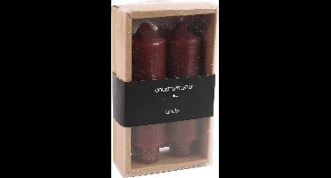 Set van 2 kaarsen Countryfield 12,5 cm | Aubergine