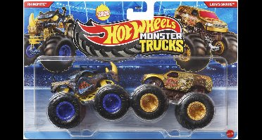 Hot wheels Monster Jam truck 2-pack Rhinomite & Lion's Share - monstertrucks 9 cm schaal 1:64