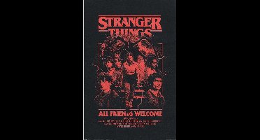Stranger Things All Friends Welcome Unisex Poster - meerkleurig - Standard