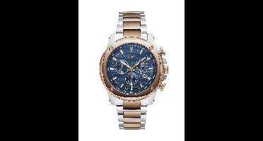 Gc Gc Brave Quartz Chronograaf Horloge Zilver En Roségoud Kast: 100% Roestvrij Staal | Armband: 100% Roestvrij Staal 45 Z13001G7MF