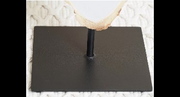 Metalen plat sokkel 12x12x13 cm - Artemio