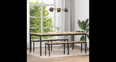 vidaXL - Eettafels - Bewerkt - hout