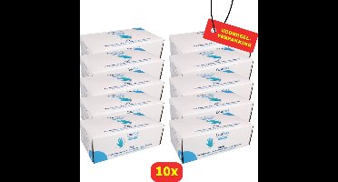 ComFort Nitril handschoenen - ongepoederd - Maat L - Blauw - 10 x 100 stuks - Voordeelverpakking!
