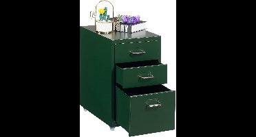 Ladenkastje - Ladeblok Bureau Organizer - Archiefkast - Donkergroen