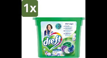 Dreft - Wasmiddelcapsules 4in1 - Gekleurde Was - Blauwe Droom - 16 Wasbeurten - 1 stuk