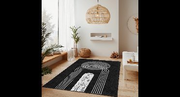 Stijlvol Wasbaar Antislip Vloerkleed Rechthoek – Katoen & Polypropyleen – Voor BinnenTeppichDik 636 1