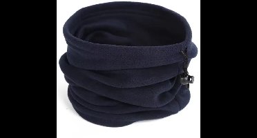 New Age Devi - Nekwarmer - donkerblauw - fleece - verstelbaar - colsjaal - volwassenen