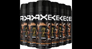 AXE Deodorant Bodyspray - Dark Temptation - 6 x 150 ml - Voordeelverpakking