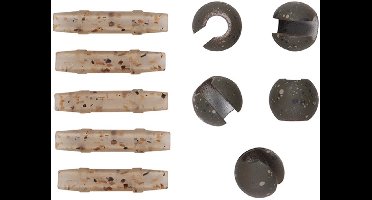 Fox Edges Essentials Tubing Tungsten Heli-Bead Kit (5 pcs) – Veilig helicopter systeem