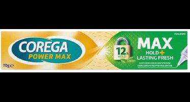 Corega Power Max Hold + Lasting Fresh – Kleefcrème voor Gebitsprothese – 70 g