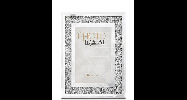 Glamour Zilveren Fotolijst 10x15 cm met Kristallen