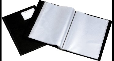 Esselte 54674, Presentatiemap, A4, Kunststof, Polypropyleen (PP), Polyvinyl chloride (PVC), Zwart, 24 vakken, 240 mm