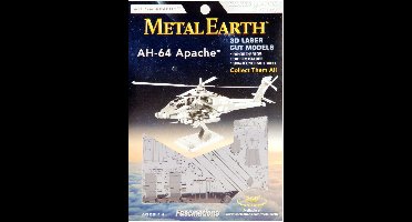 Metal Earth Modelbouw 3D AH64 Apache Helikopter - Metaal