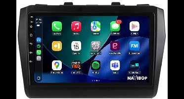 Geschikt voor Suzuki Swift (2017 t/m 2022) | 9 inch Android 15.0 CarPlay autoradio | Draadloos CarPlay & Android Auto | 2GB RAM + 32GB | Externe microfoon & Achteruitrijcamera (AHD) | Bluetooth & WiFi | NAVIBOP NB-2012 | Bouwjaar 2017 t/m 2022
