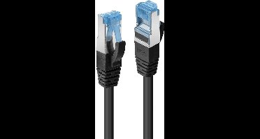 LINDY 47185 RJ45 Netwerkkabel, patchkabel CAT 6A S/FTP 20.00 m Zwart Snagless 1 stuk(s)