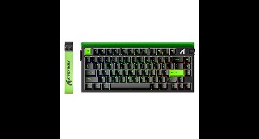 ATTACK SHARK R85HE - Magnetic Switch Wired Gaming Toetsenbord - 79keys - RGB light strip - Decorative Lanyard - Volume knob - PBT Keycaps - 8Khz - 0.005mmRT - 0.08ms - Neon Green