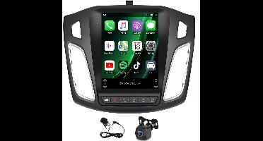 Auto Navigatie Android 13 9.7 Inch - compatibel met CarPlay/Android Auto voor Ford Focus 2012-2018 | 2+32G, GPS, WiFi, Bluetooth, FM, DSP, SWC & AHD Omkeercamera - CANBUS Inbegrepen