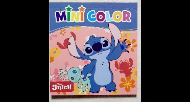 Disney - Mini kleurboek - Lilo & Stitch - pink roze - 10 x 10.5 cm