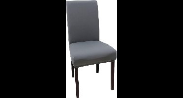 Stoelhoezen - set van 4 - Universele - stretch fit - afneembare - elastische - moderne - Kleur : grijs