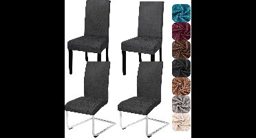 Stoelhoezen- Stoelbeschermers- voor eetkamerstoelen-afneembaar- wasbaar- voor keuken-4 stuks