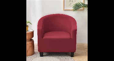 Stoelhoes - 1 stuk - polyester - Effen - Modern - Stretch - Ademend - Klassiek Stijl - Machinewas - Waterbestendig - Zacht - rijkelijk - comfortabel - kreukvrij - Kleur : Rood