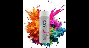 CROP Autolak Spuitbus - RAL 9016 Zijdeglans Verkeerswit - 400ml - Professionele Acryl lakverf - UV-Bestendig en Krasbestendig