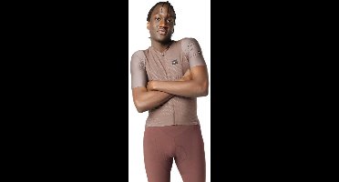 Tactic Signature Korte Mouw Wielertrui Bruin XL Man,Vrouw